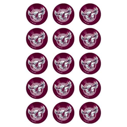 Sea Eagles NRL Edible Icing Cupcake Images - Click Image to Close
